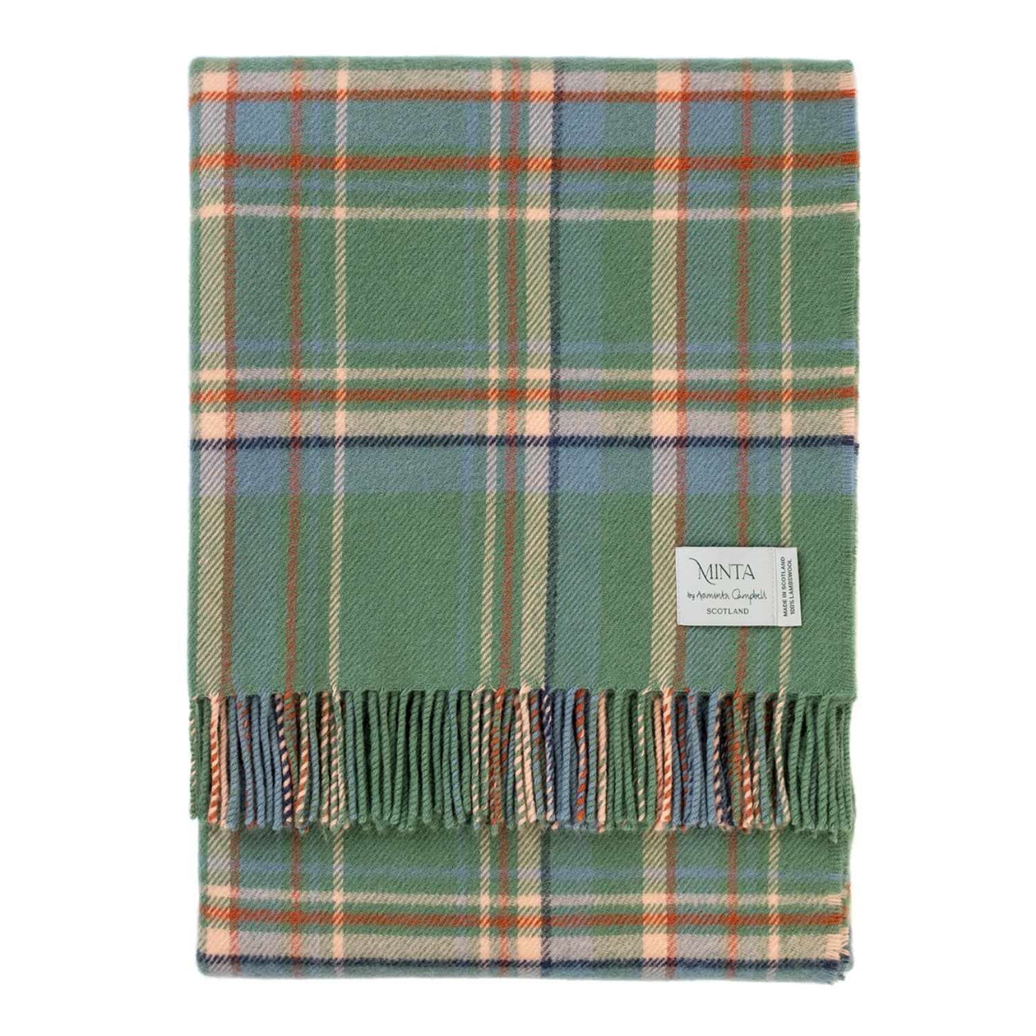 Araminta Campbell Ltd Highlands At Dawn Lambswool Throw In Multi