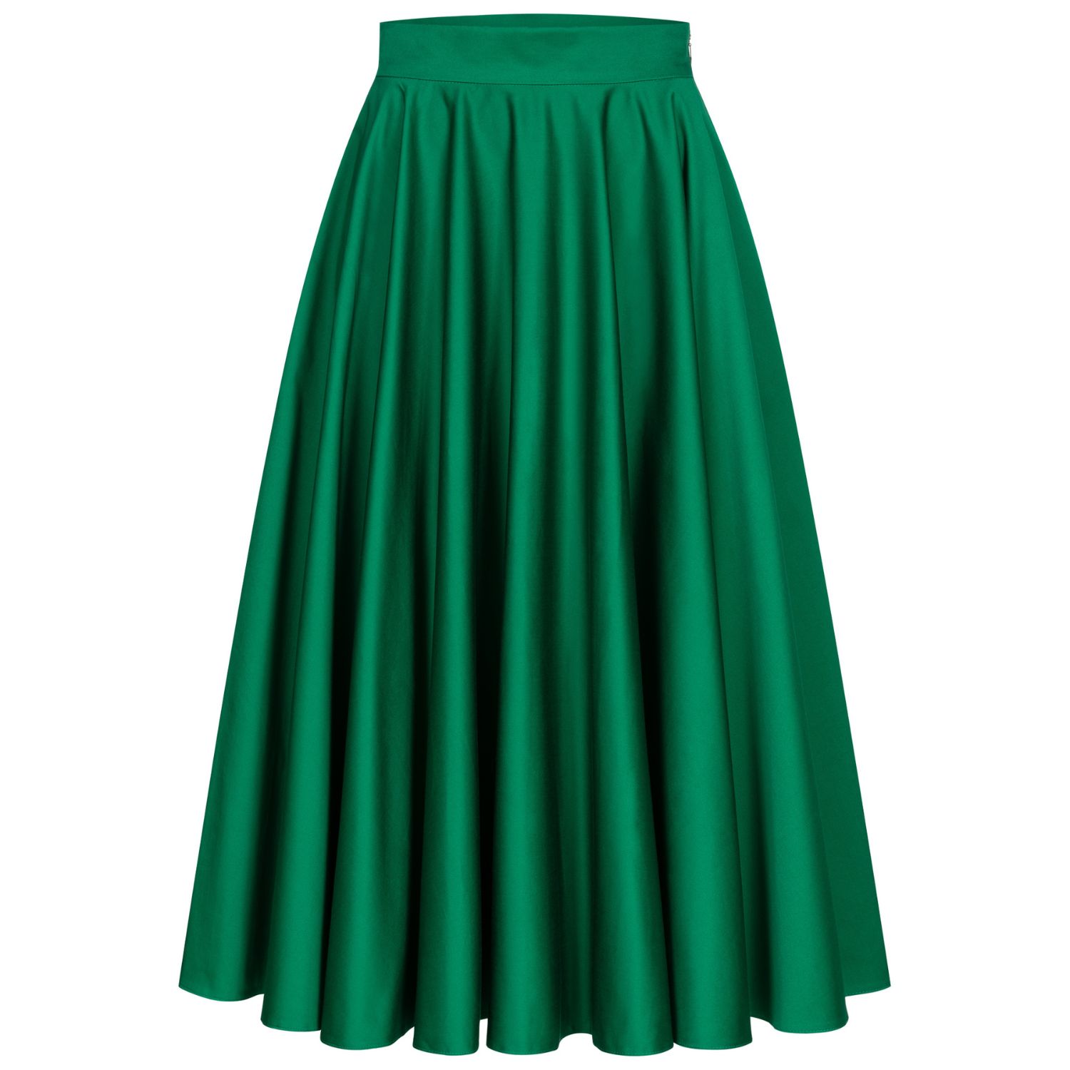 Women's Green A-Line Midi Skirt | Medium | Marianna Déri