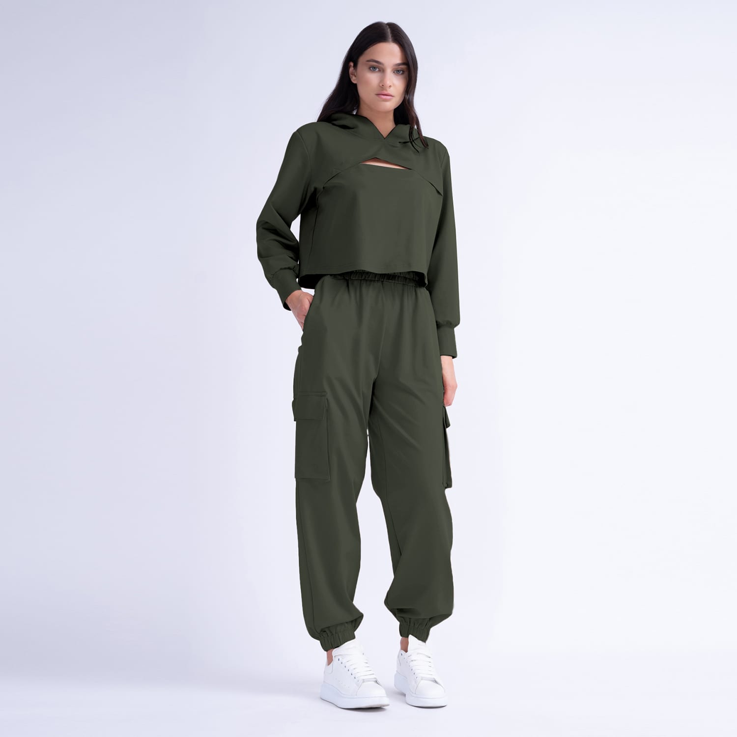 Black Cargo Trousers, BLUZAT