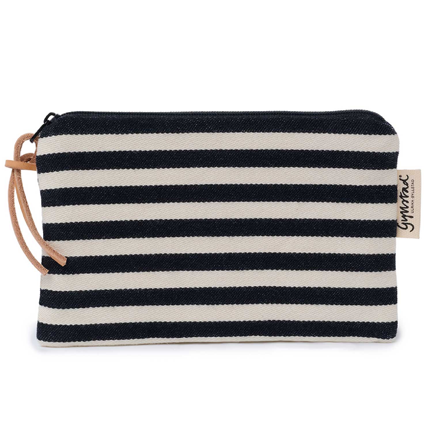 Gyllstad Black / White Bea Stripe Black Makeup Purse In Multi