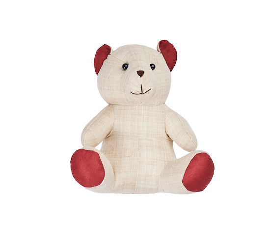 The Annam House Teddy Bear - Canvas In Blue/red