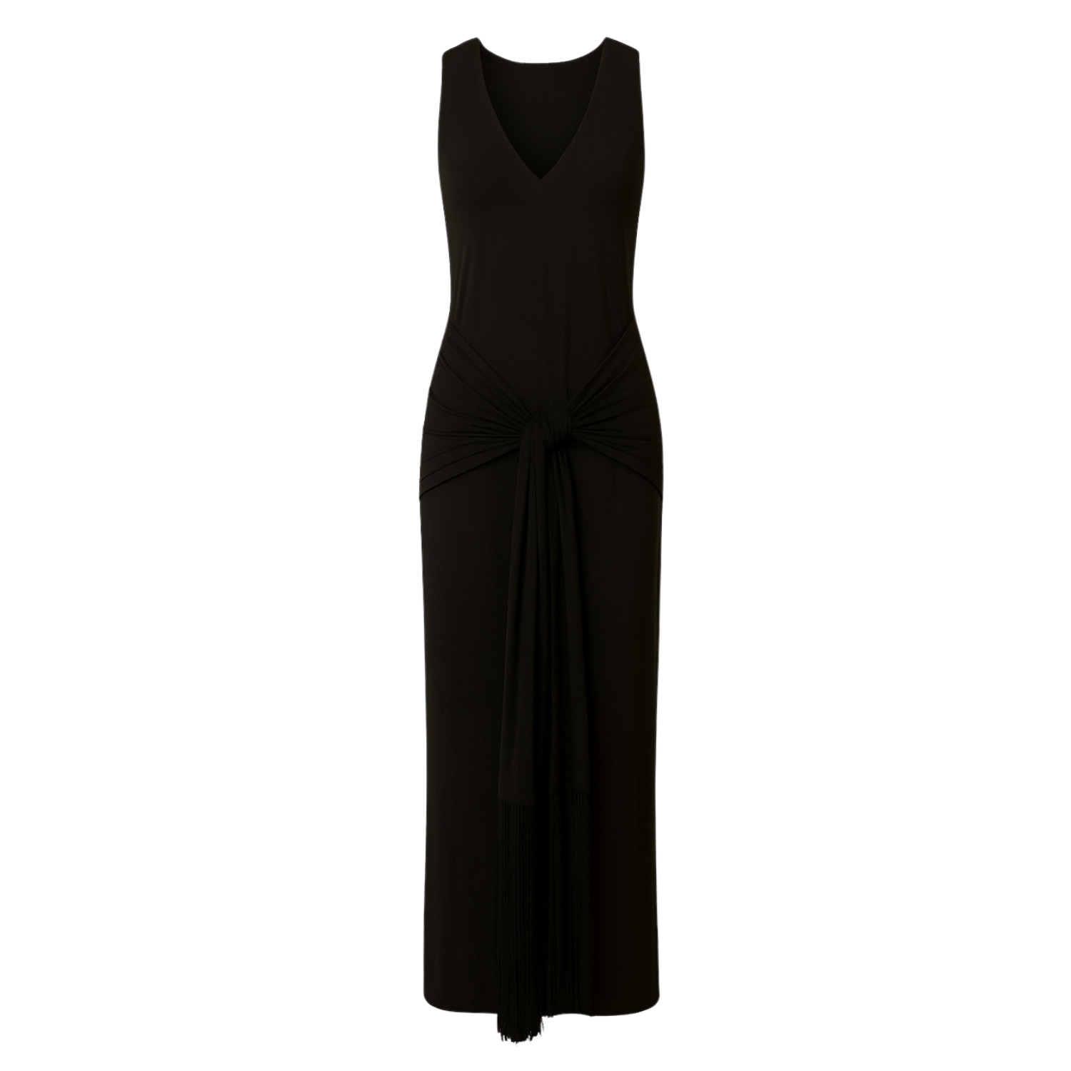 Sara Mirza Women's Reina Black Long Fringe Dress In Black