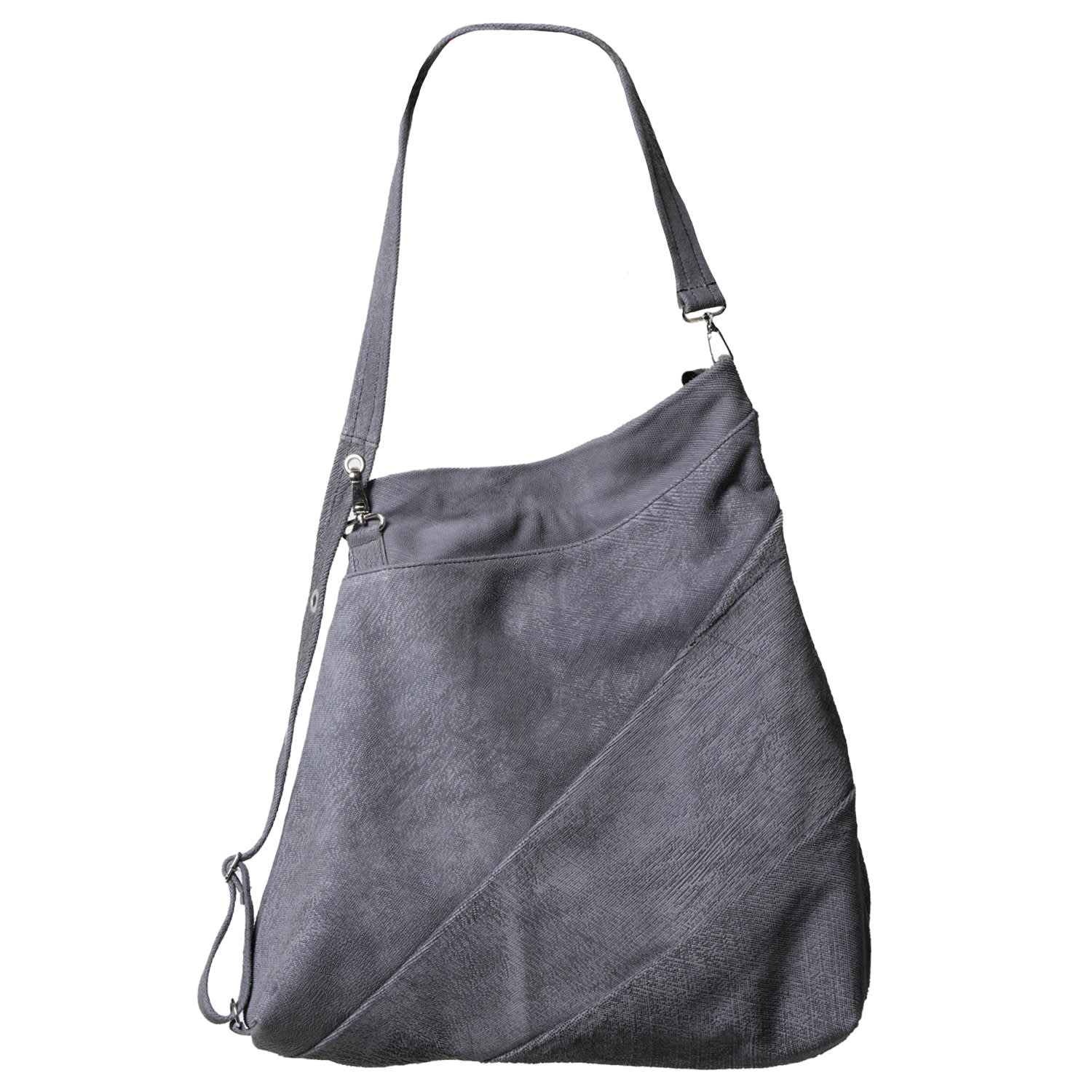 Metamorphoza Women's Large Grey Structured Leather Bag