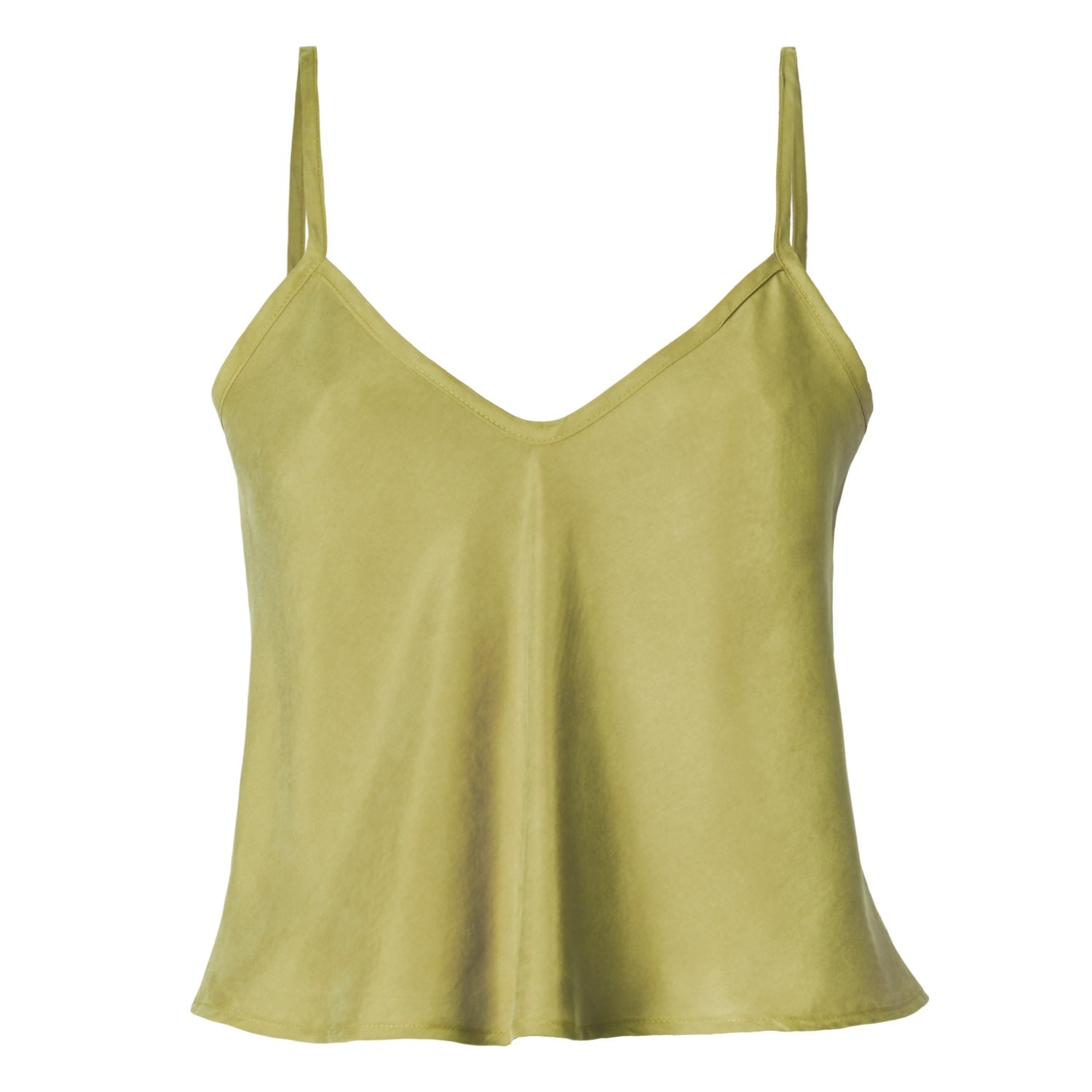 Women’s Leaf Green Vegan Silk Camisole Medium Italia a Collection