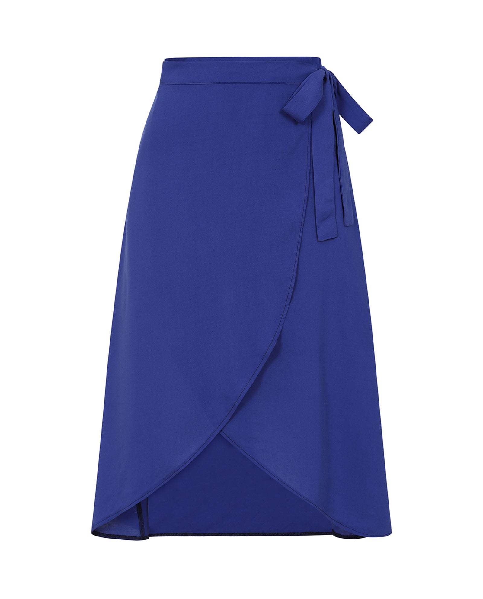 Royal Blue Ruffle Wrap Skirt main image 0