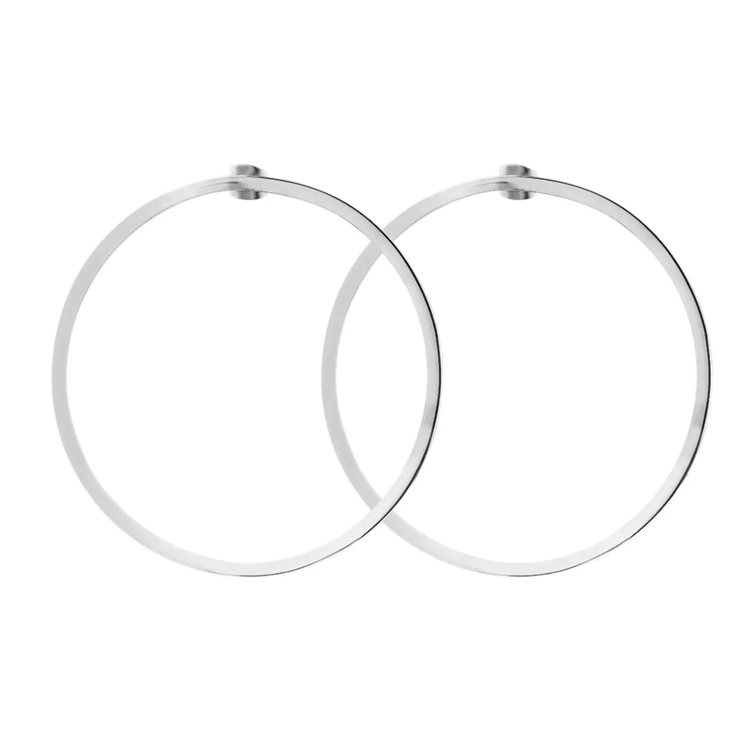 Women’s Silver Circle Earrings Sophie Simone Designs