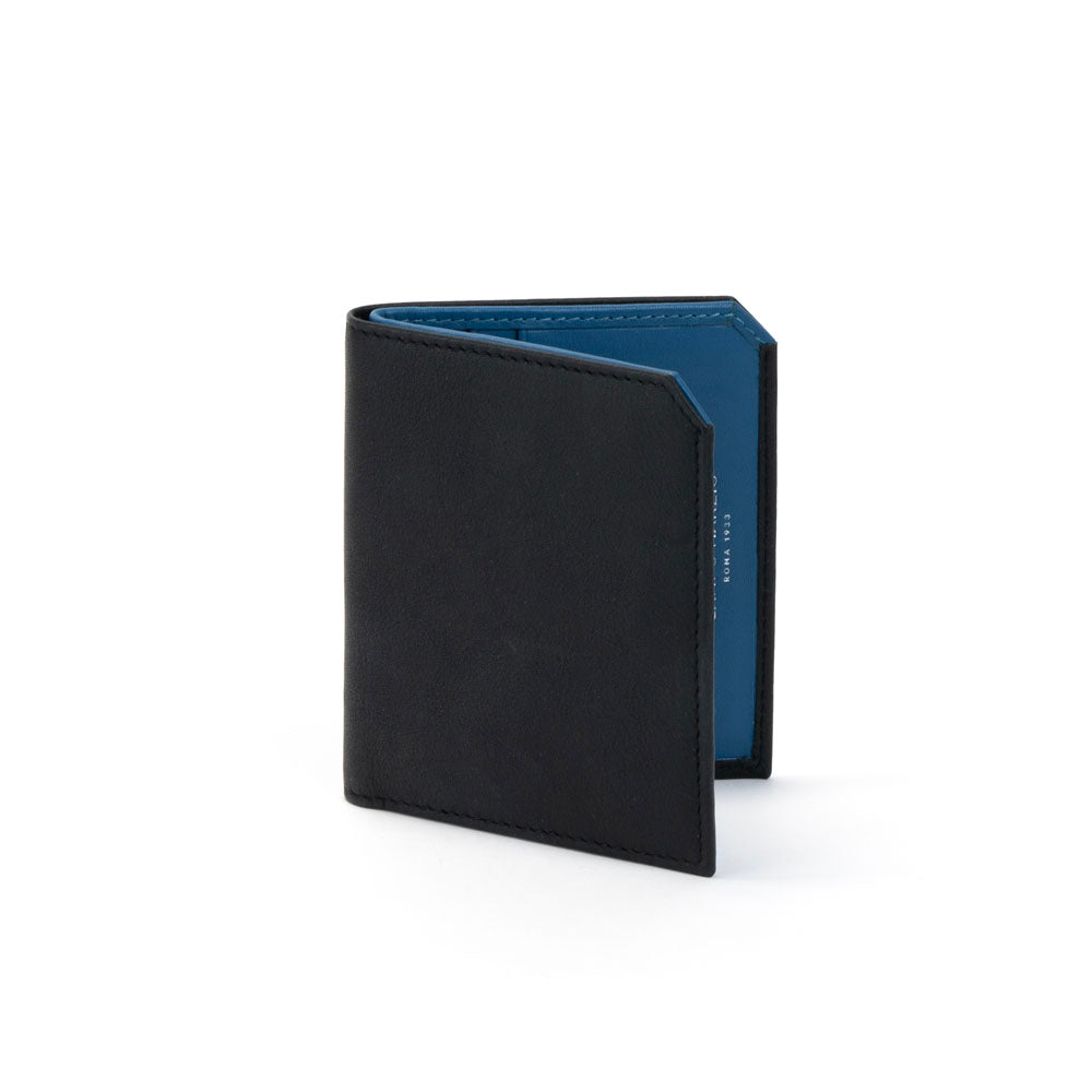 Campo Marzio Roma 1933 Men's Phil Wallet - Black In Black