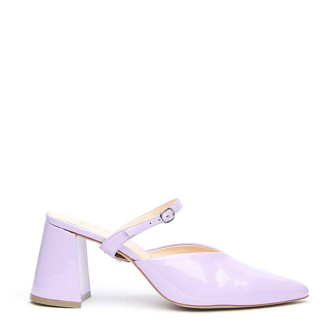 Alterre Women's Pink / Purple Lilac Gloss V Mule + Twiggy Strap