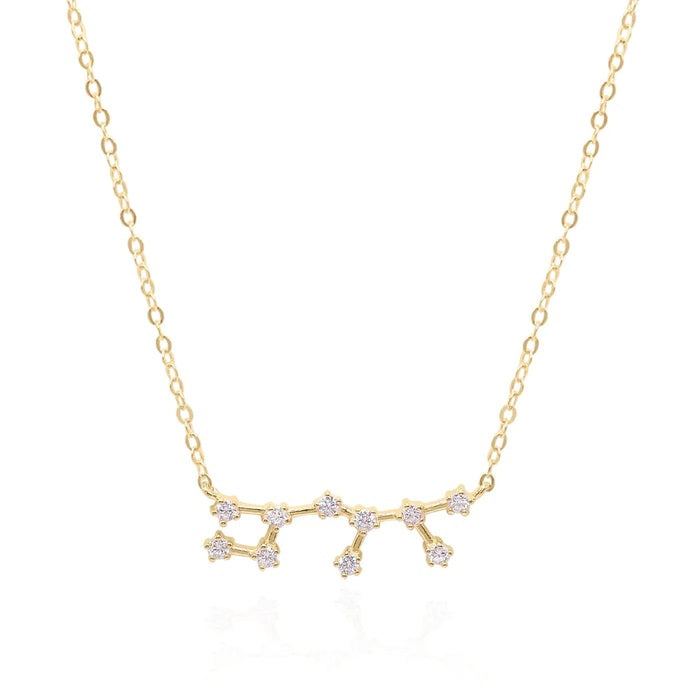 Women’s Sagittarius Zodiac Constellation Necklace In Gold Gold Trip