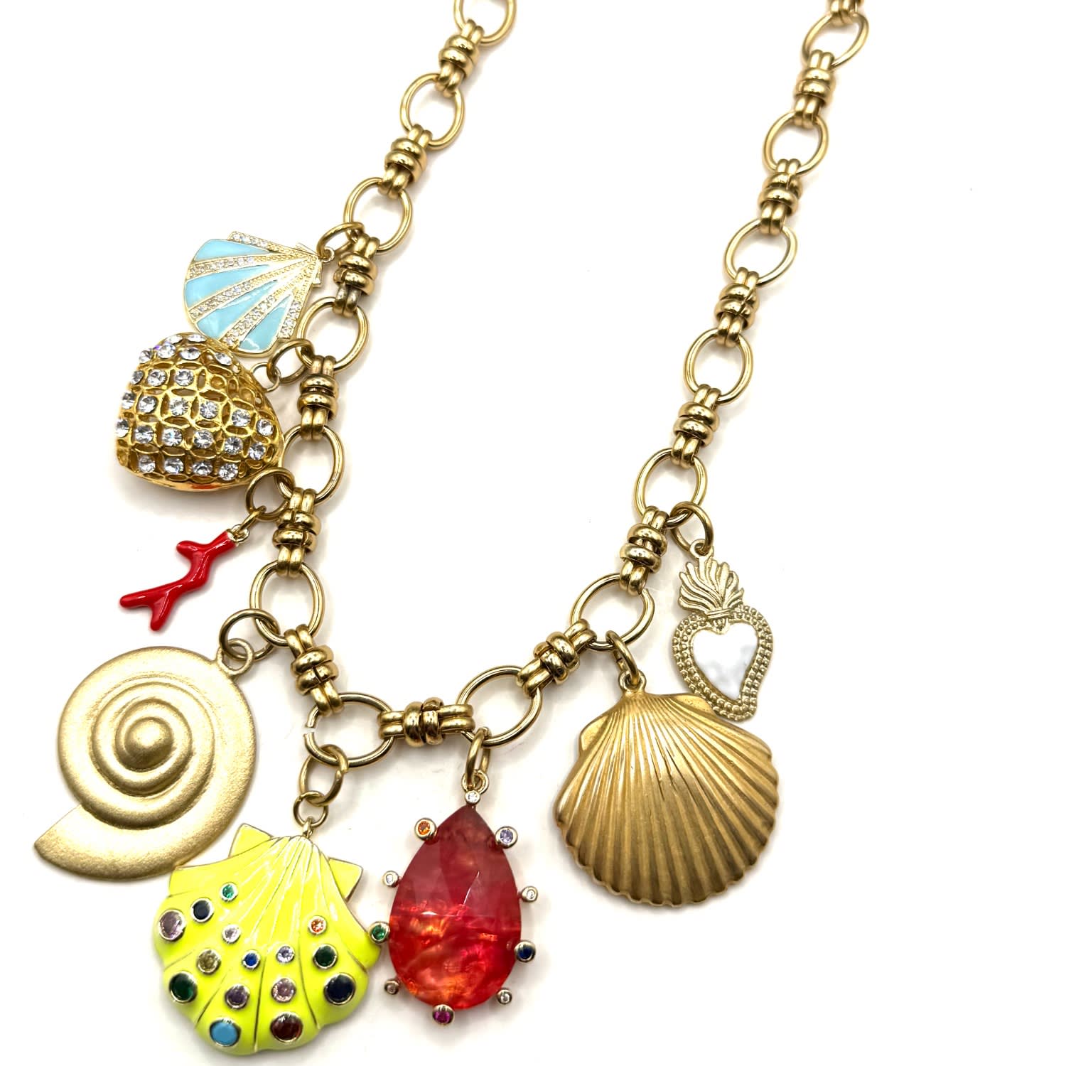 Women's Mediterranean Treasure Charm Necklace | Achala Handcrafted