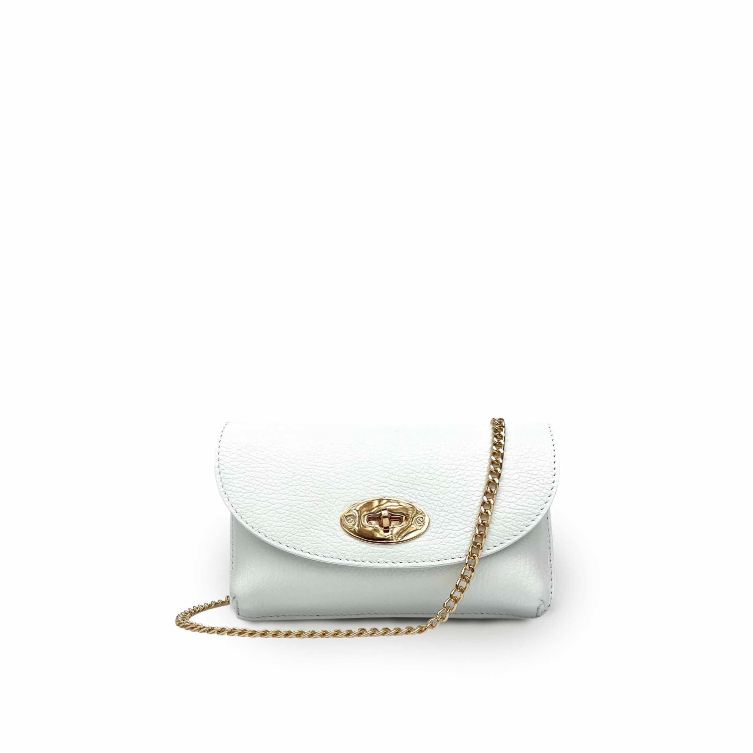 Apatchy London Women's The Mila White Leather Phone Bag