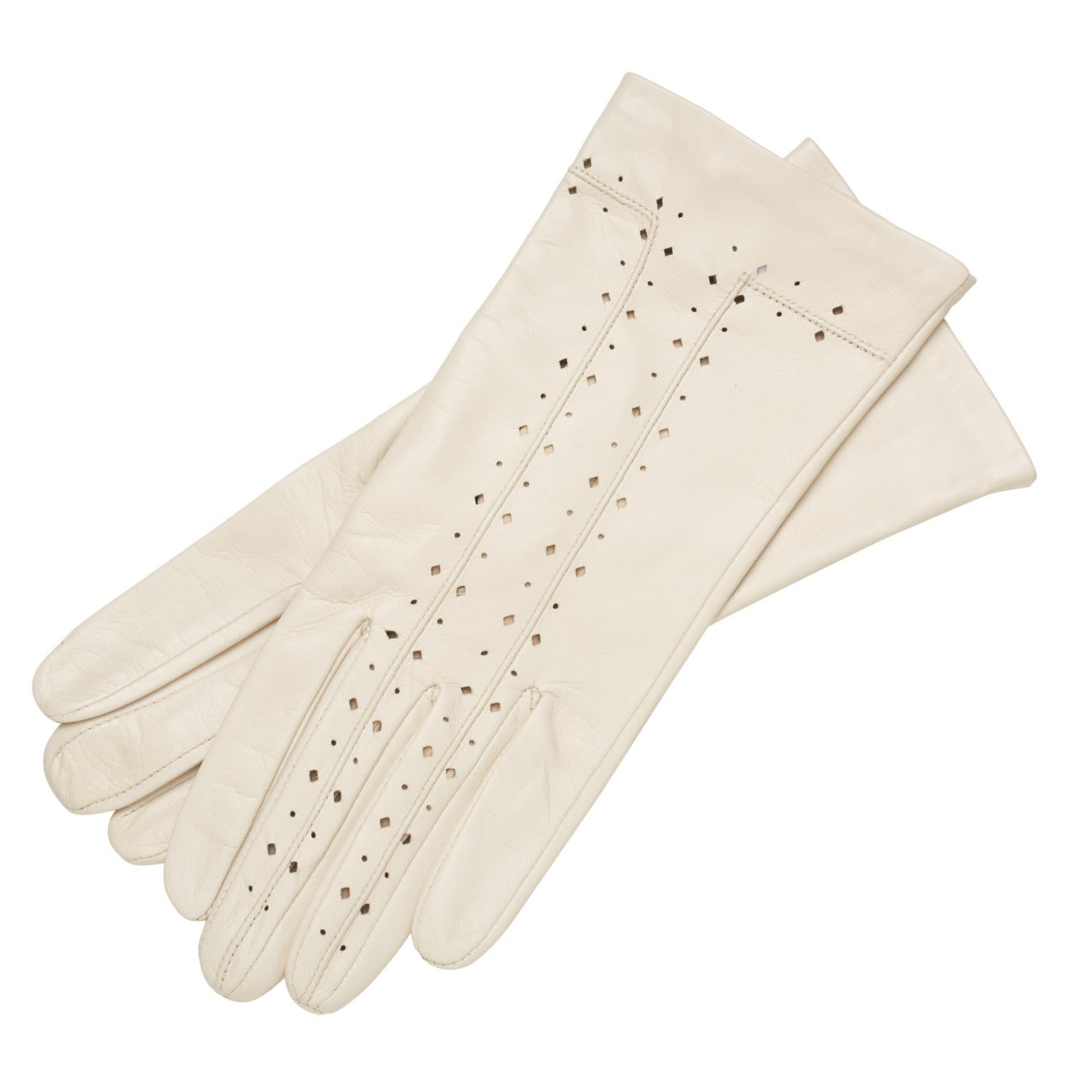 Neutrals Ravello - Creme Leather Gloves For Women 7" 1861 Glove Manufactory