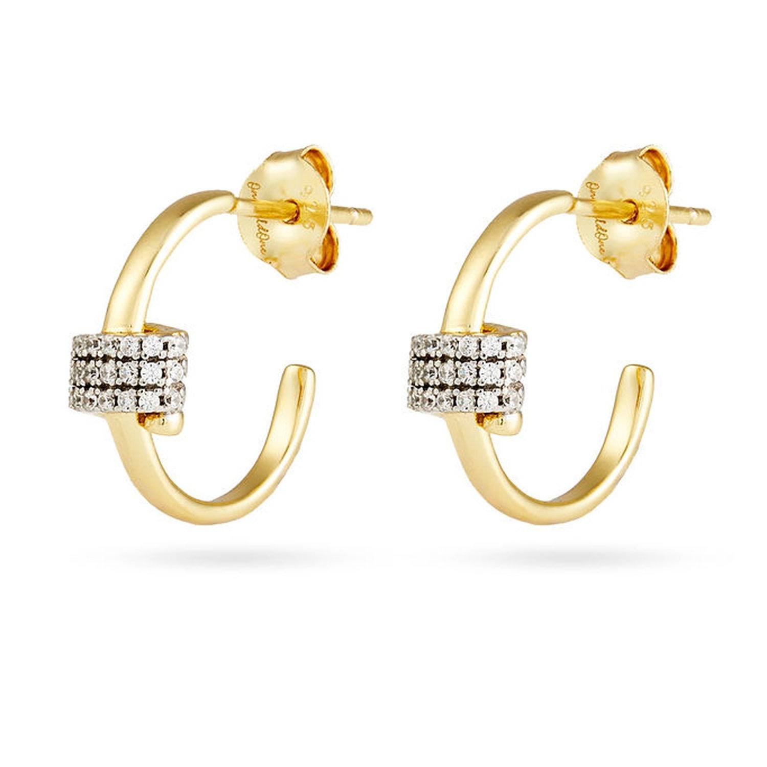 Onewildone Women's Black / Gold Doing It For The Plot Twist Earrings In Multi