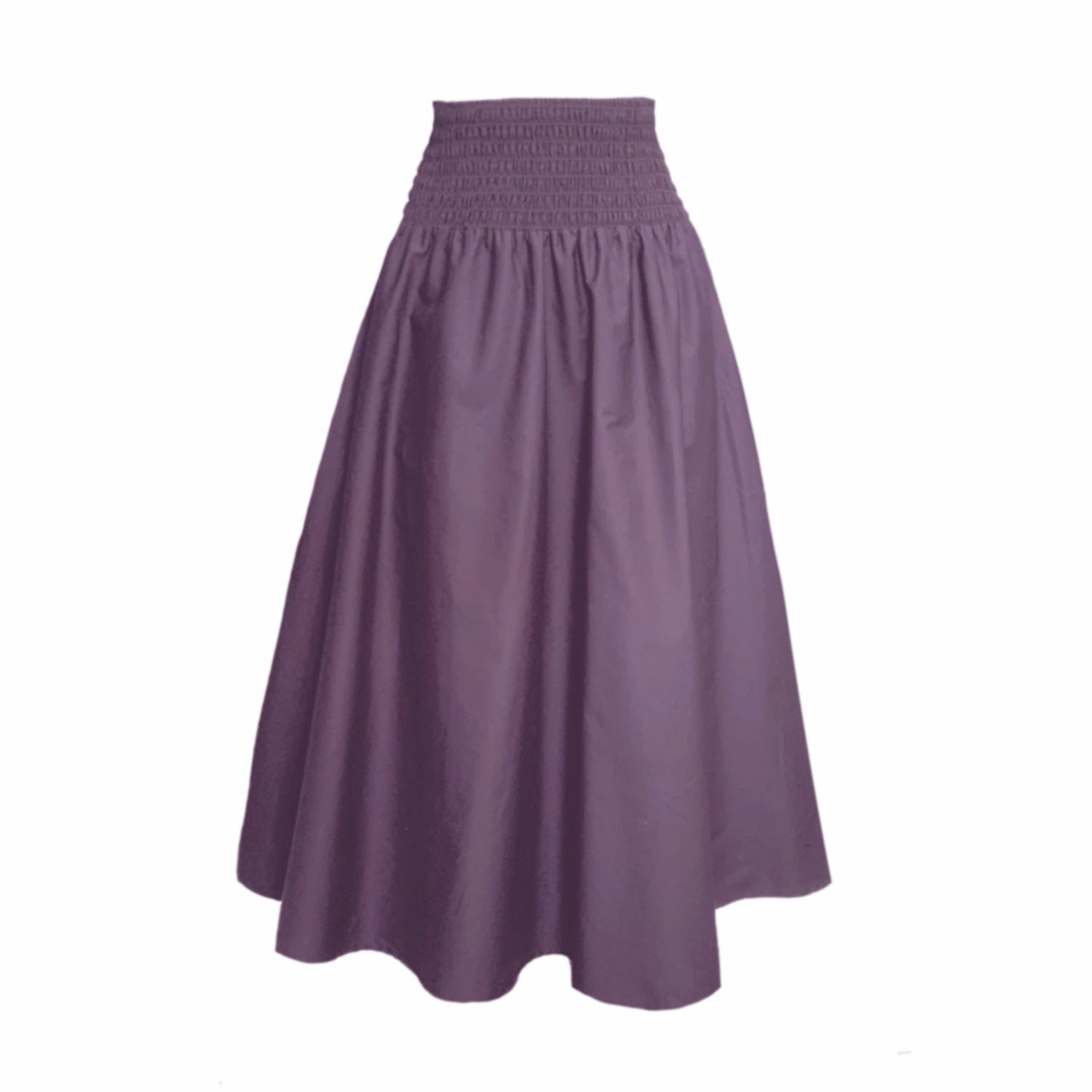 Frock Tales Women's Pink / Purple Orchid Midi Skirt With Pockets In Pale Grape In Pink/purple