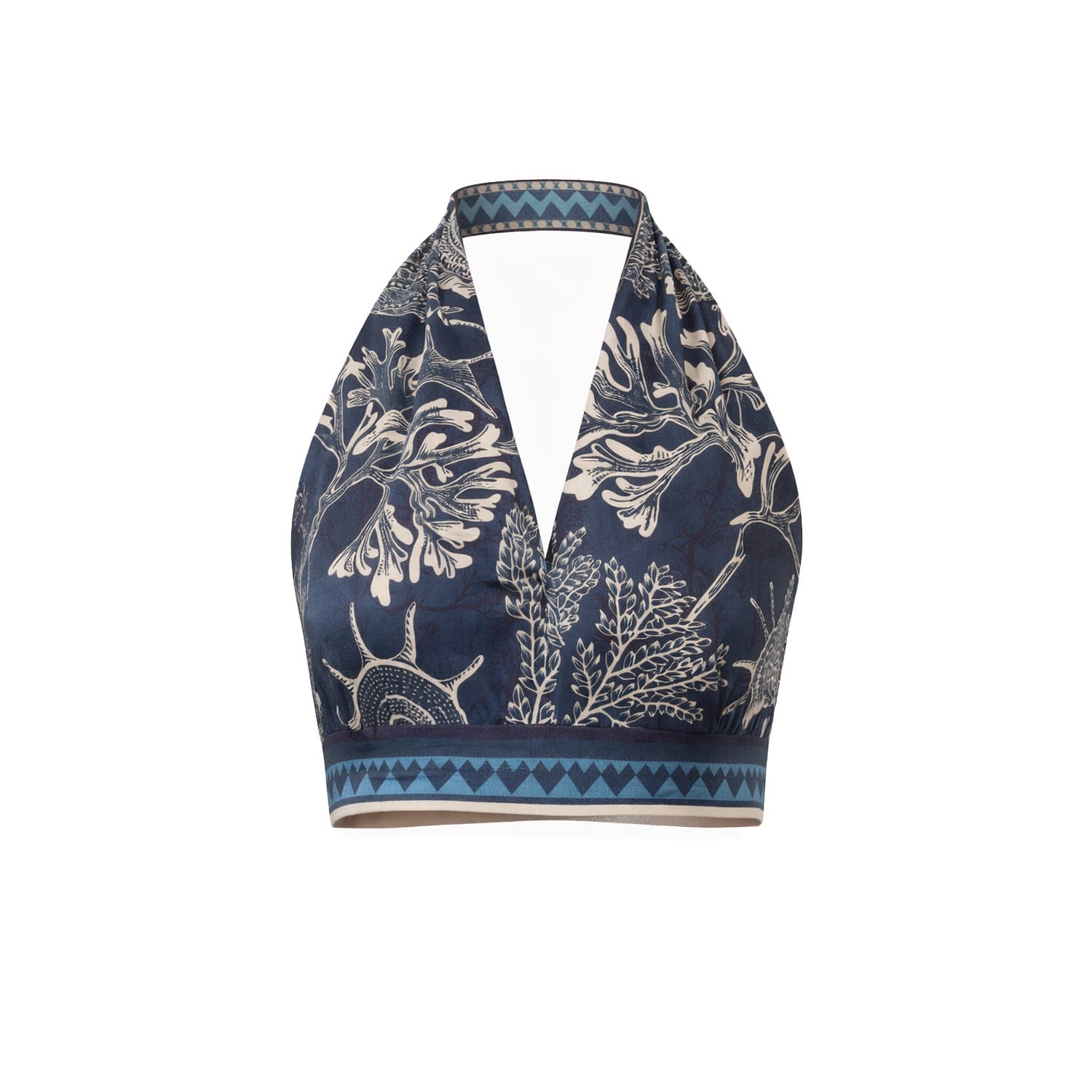 Women&rsquo;s Blue Marine - Crop Top | Extra Small | Mavlo