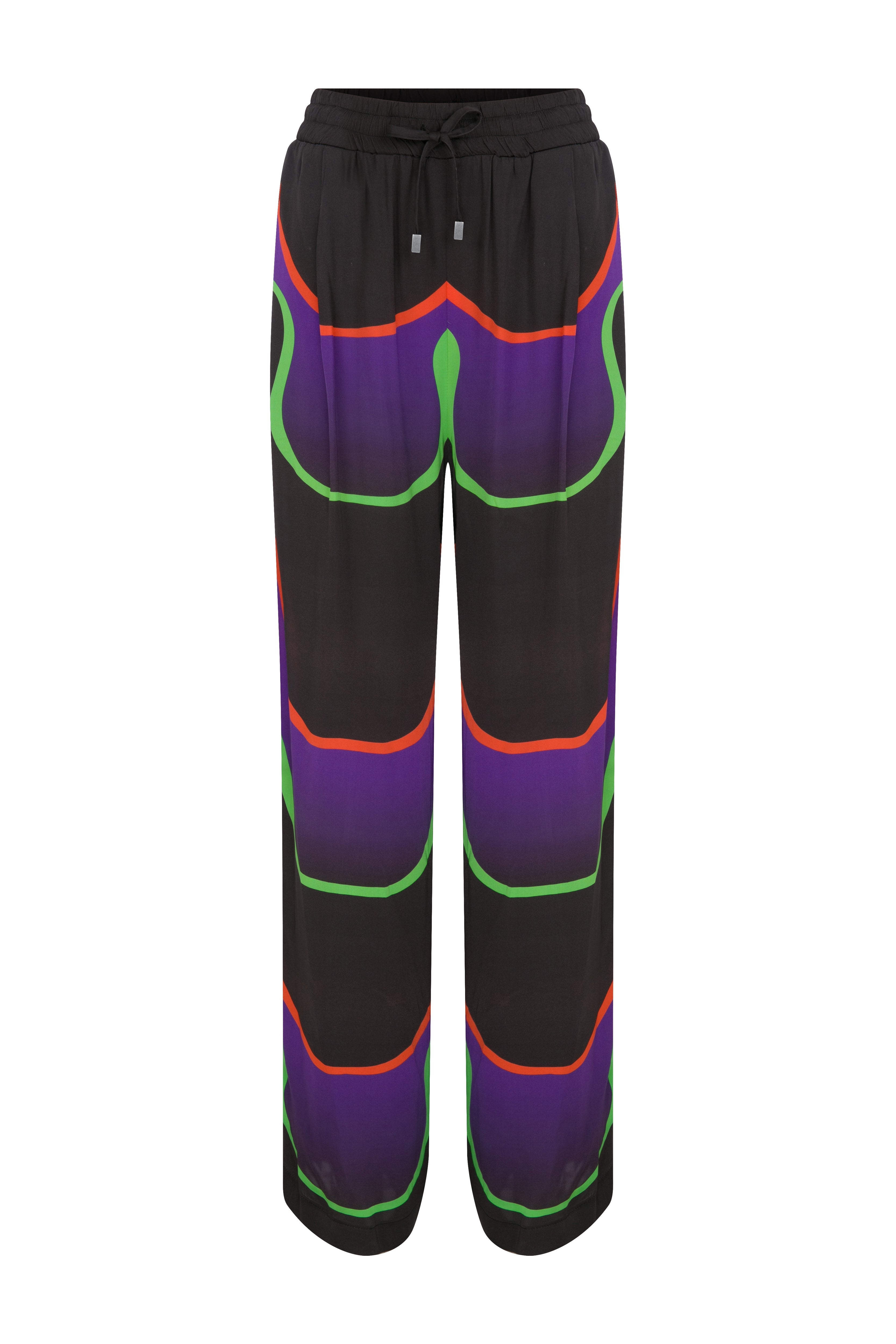 Je Te Veux Men's Black Waves Pant