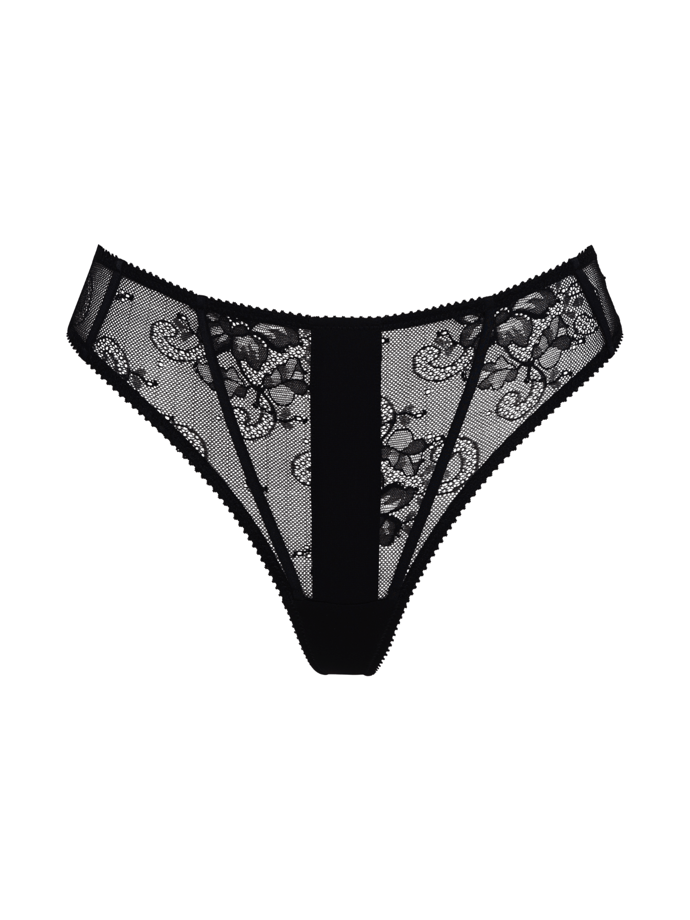 Bonbon Lingerie Women's Black Tru Thong In Black