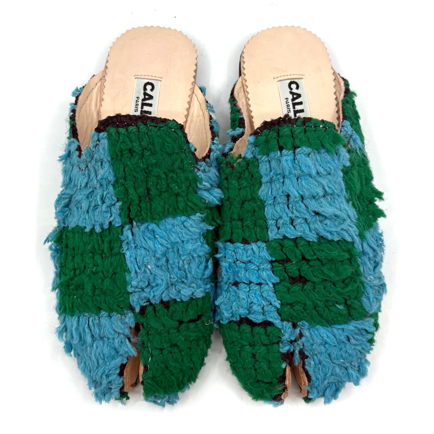 Calla Women's Blue / Green Tabi Niki Babouche - Leone In Blue/green