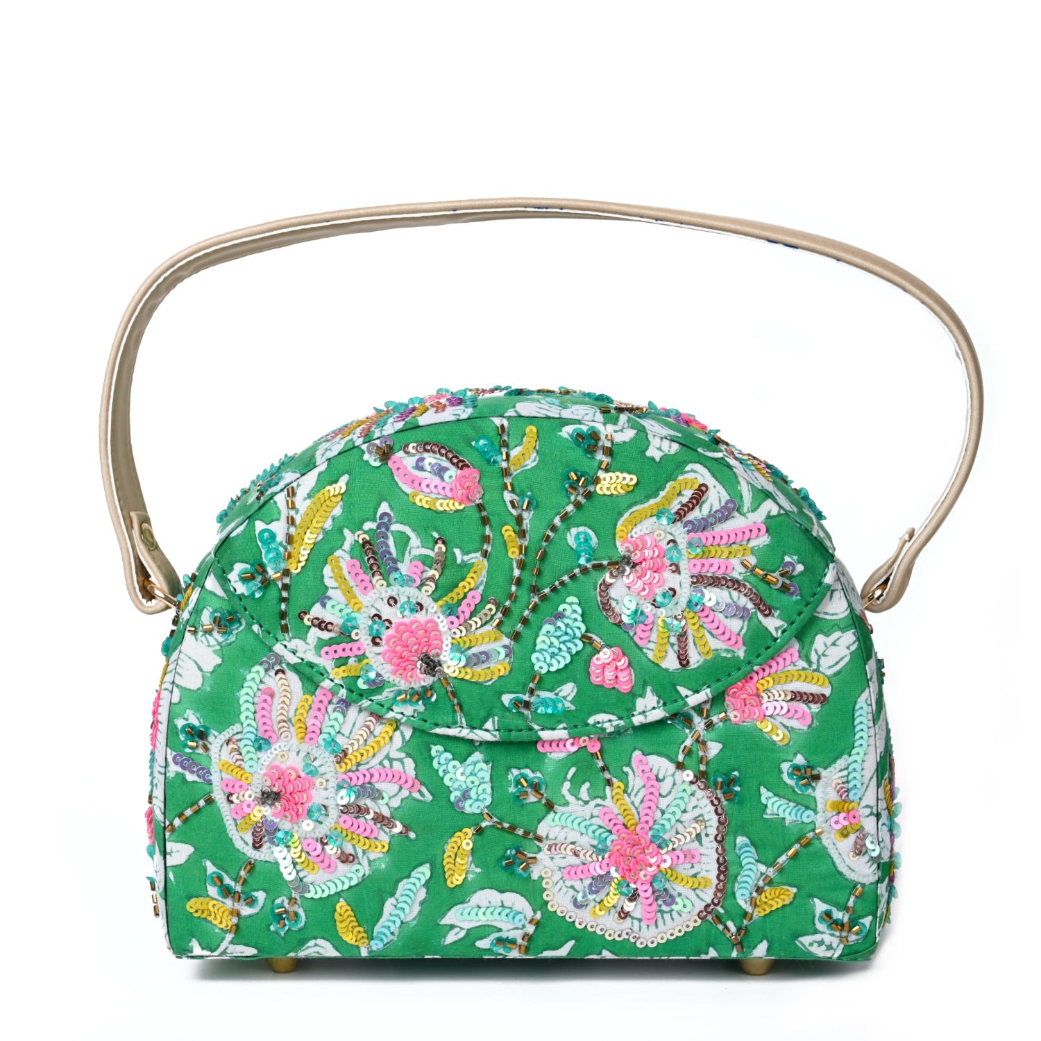 Women’s Green Garden Half Moon Bag Simitri