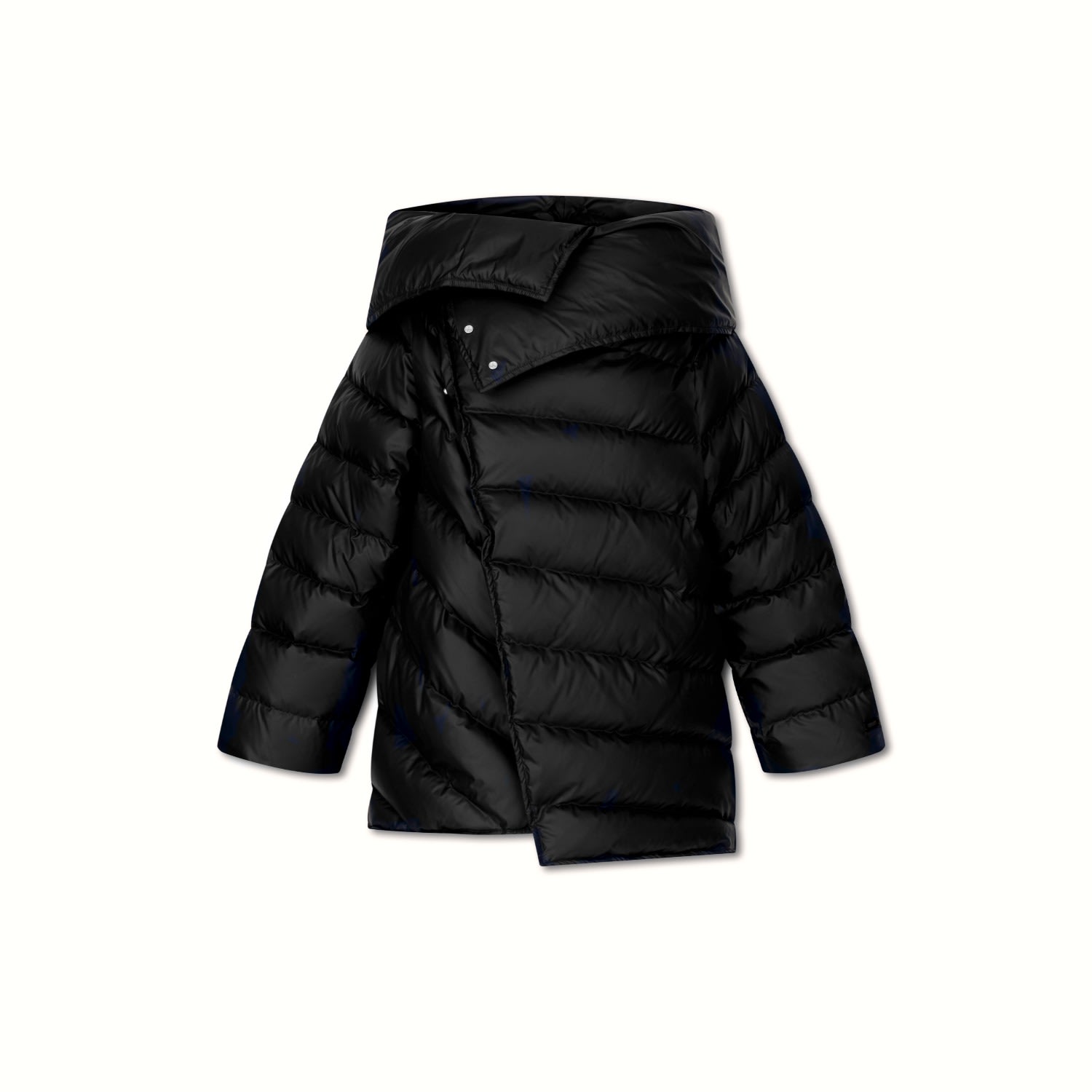 Women’s Hunter Down Feather Puffer Jacket-Shiny Black Small Cukovy