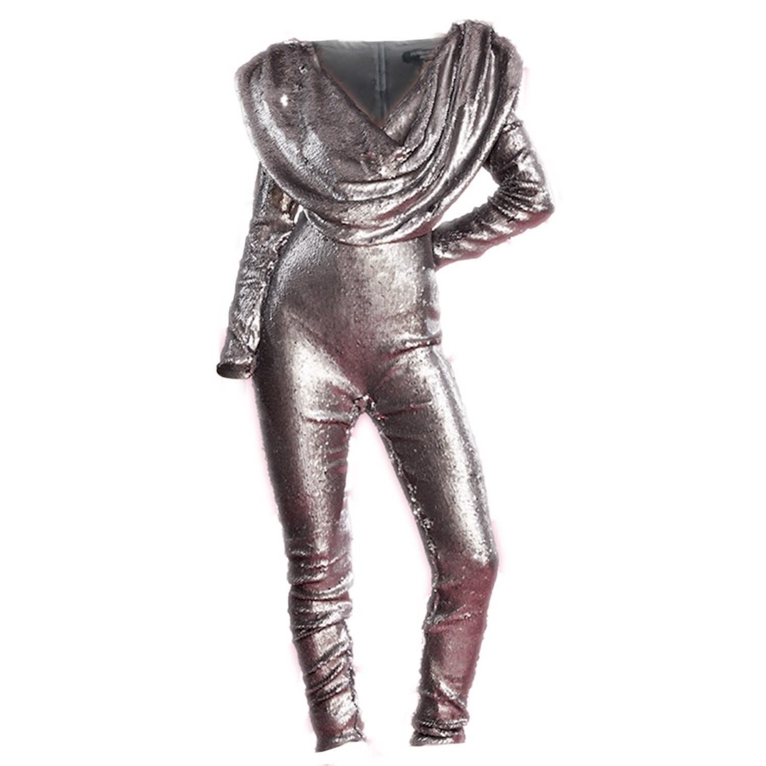 Harmonia Ny Women's Lemuria  Sequined Silver Catsuit By Dani Watanabe In Silver