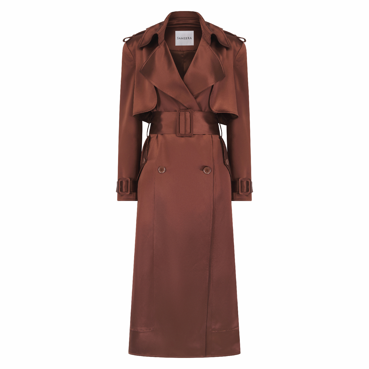 Bottega Veneta Double-Breasted Belted Trench Coat