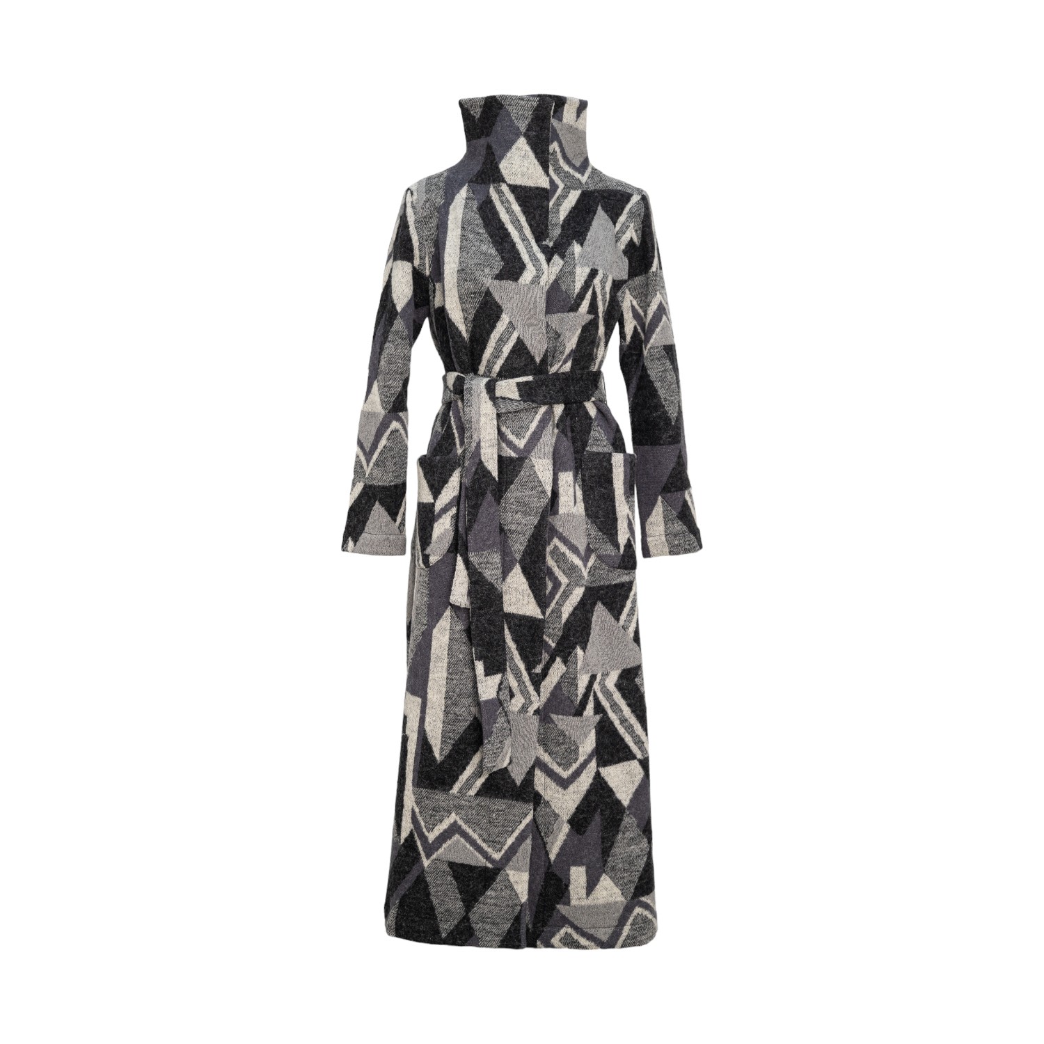 Artista Women's Black / White Dreamer Knitted Coat In Black/white