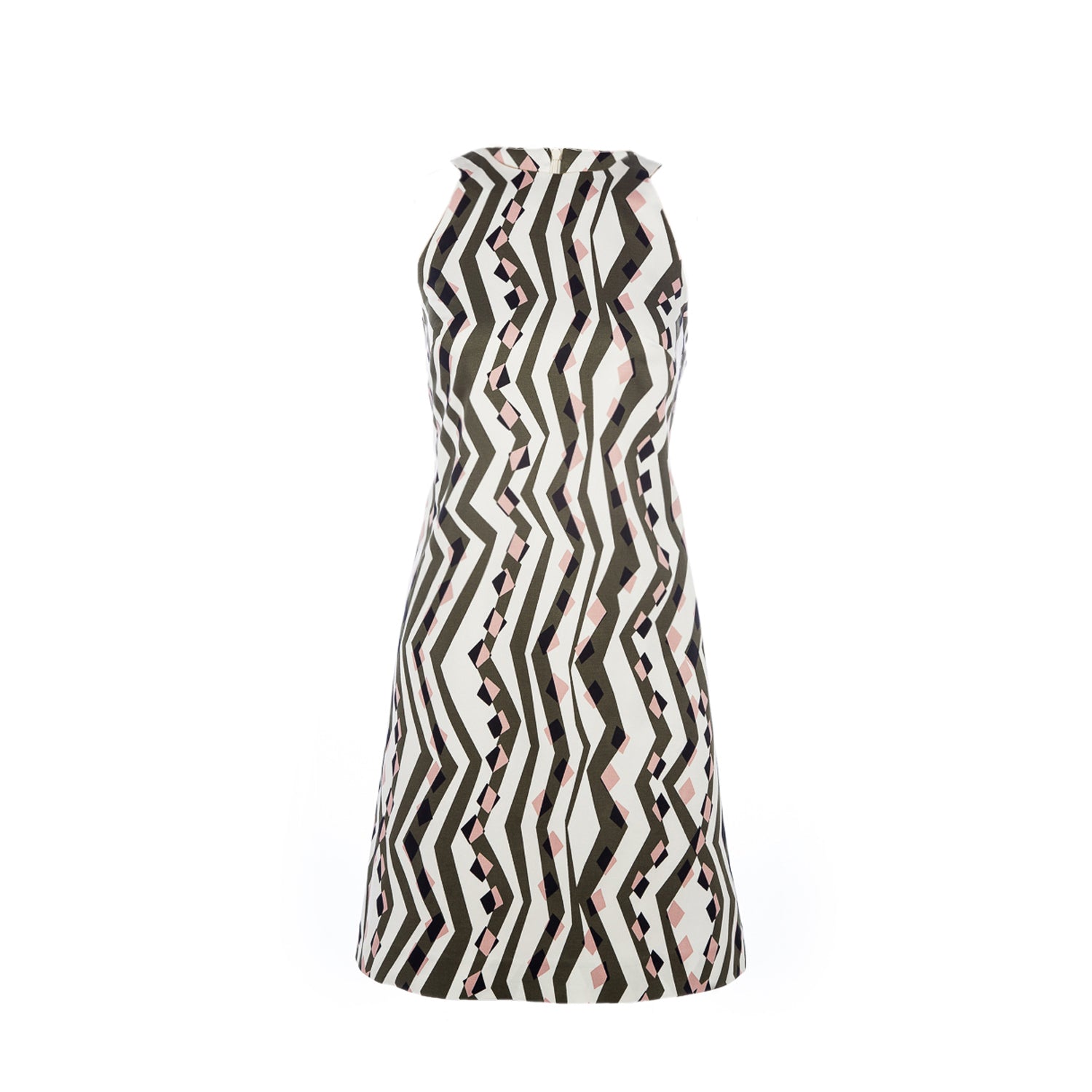Conquista Women's A-line Print Dress By  Fashion In White