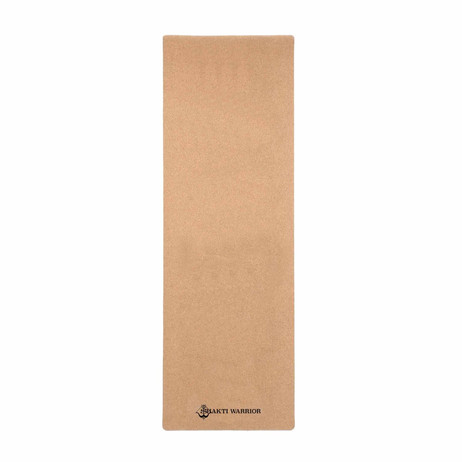 Women’s Brown Cork Yoga Mat - Aum One Size Shakti Warrior