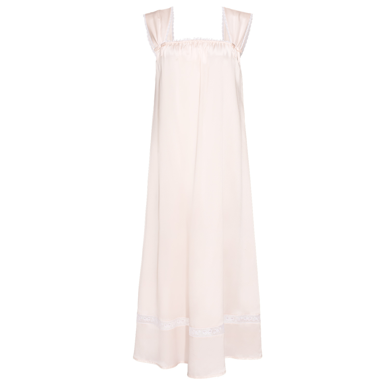 Manito Women's Pink / Purple Duchess Tank Silk Maxi Dress - Ballet Pink