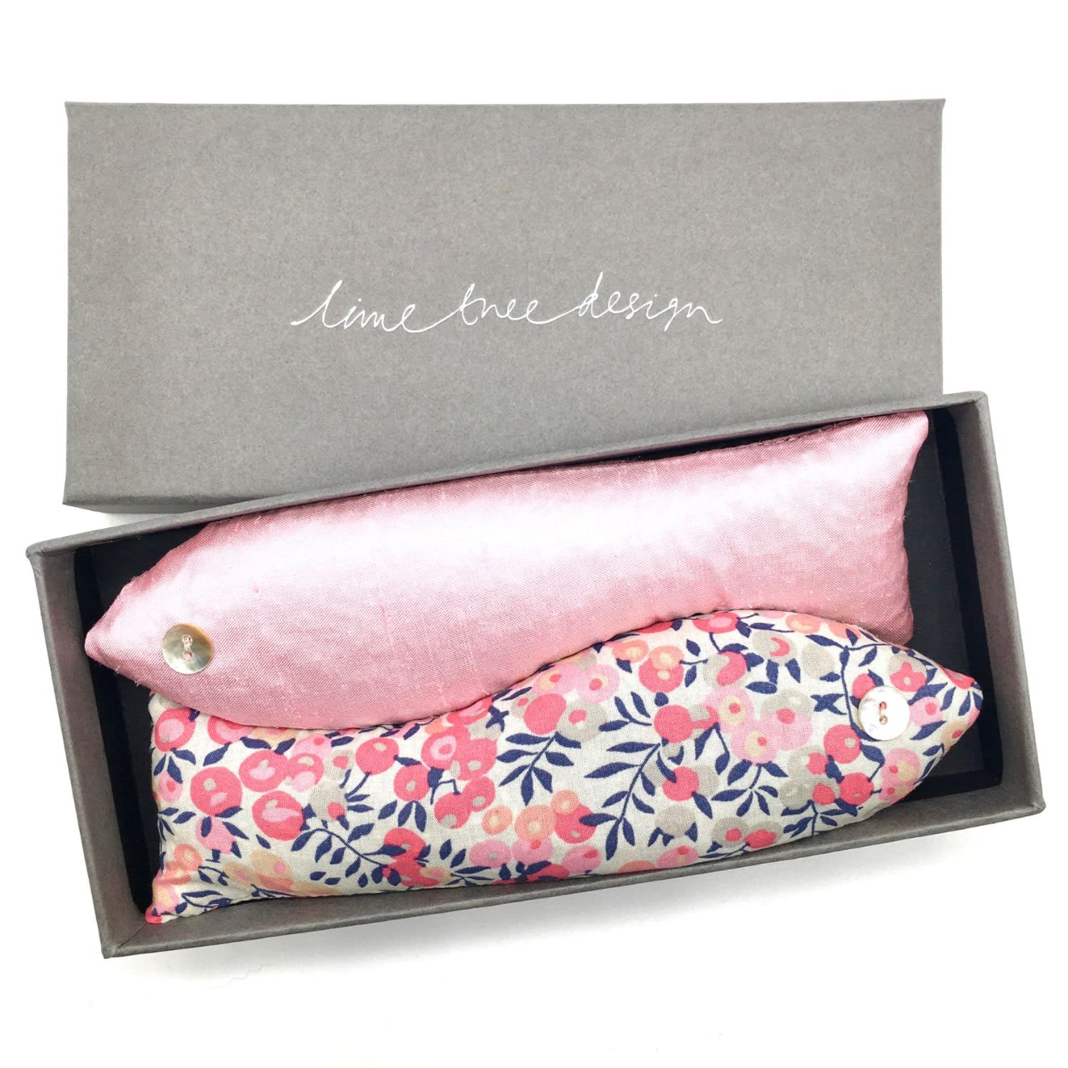 Lime Tree Design Pink / Purple Ballet Shoes Box Of Two Lavender Fish Drawer Scenters, Handmade With Liberty Fabric
