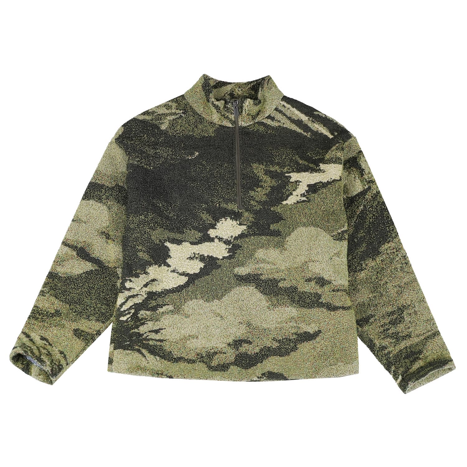 Clara Son Green Reminiscence Tapestry Pullover - Olive