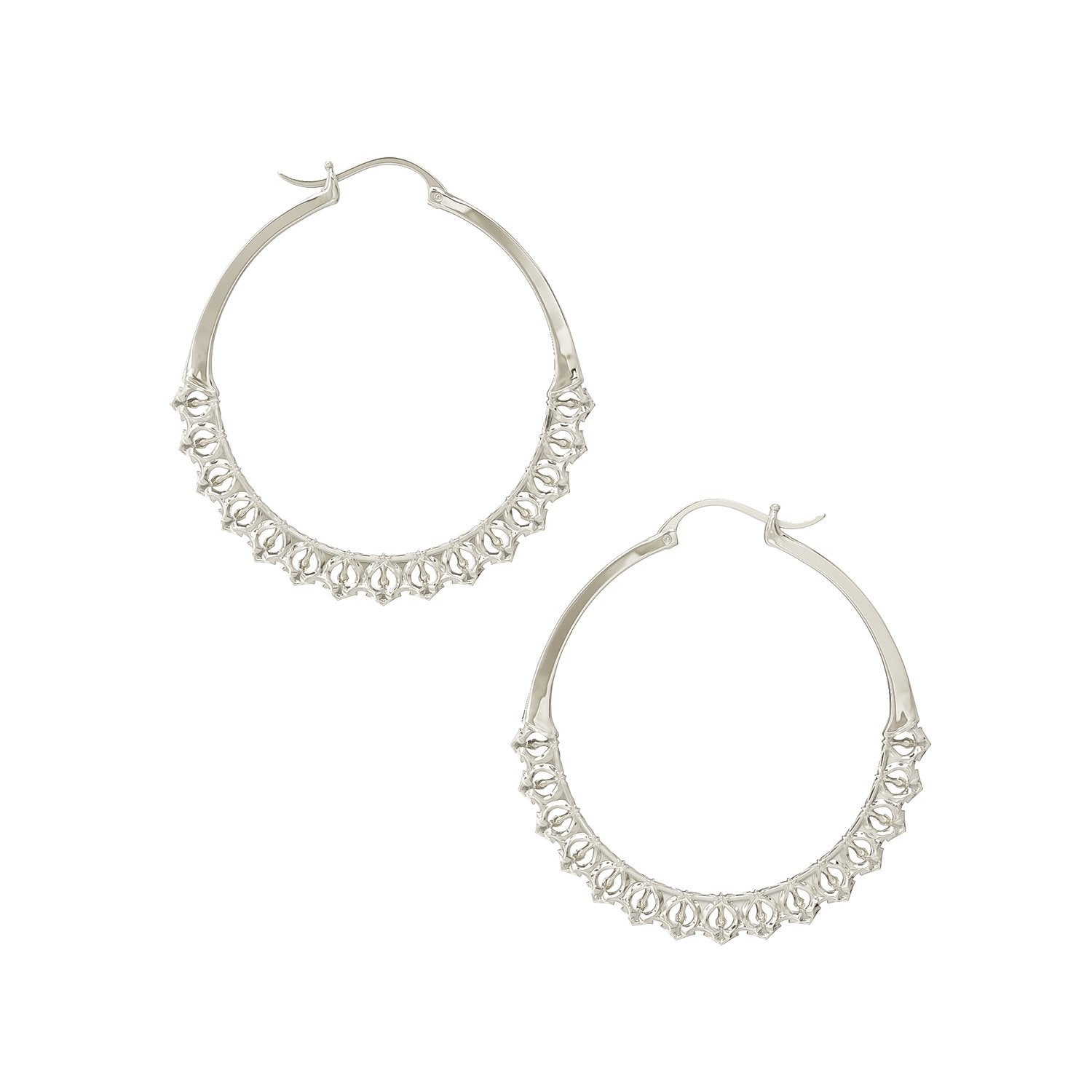 Women’s Calla Silver Hoop Medium Astor & Orion