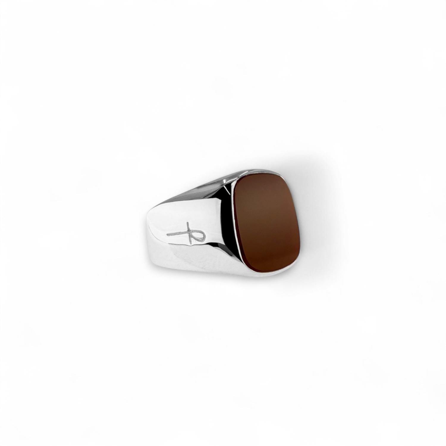 Phira London Men's Red / Silver Carnelian Signet - S In Multi