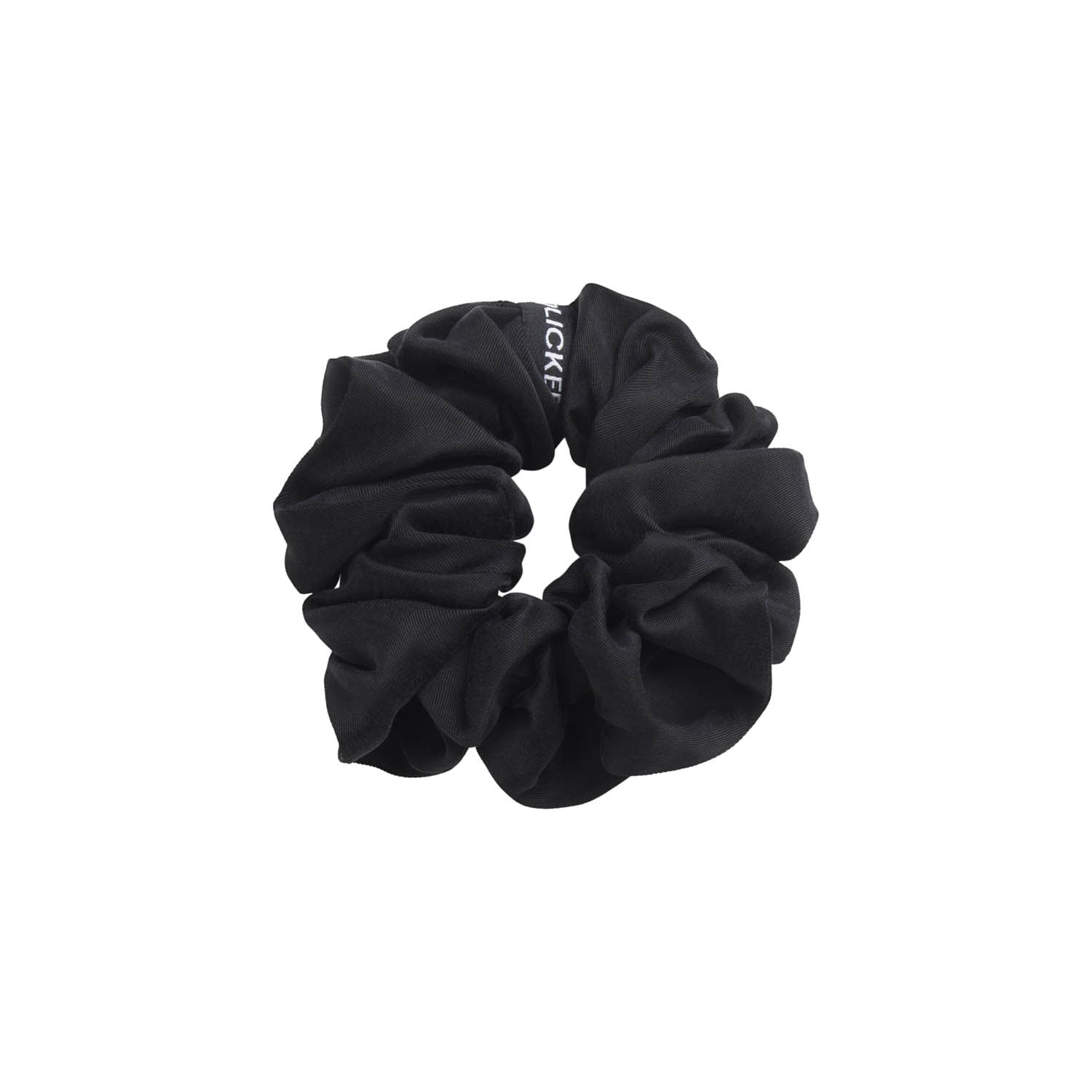 Frolickers Women's Cupro Modal Zero Waste Hair Scrunchie - Black In Black