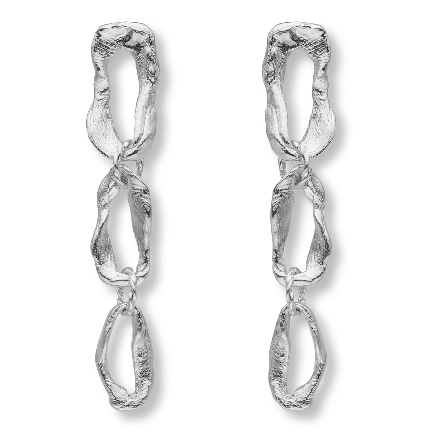 Eva Remenyi Women's Vacation Long Chain Earrings Silver In Metallic