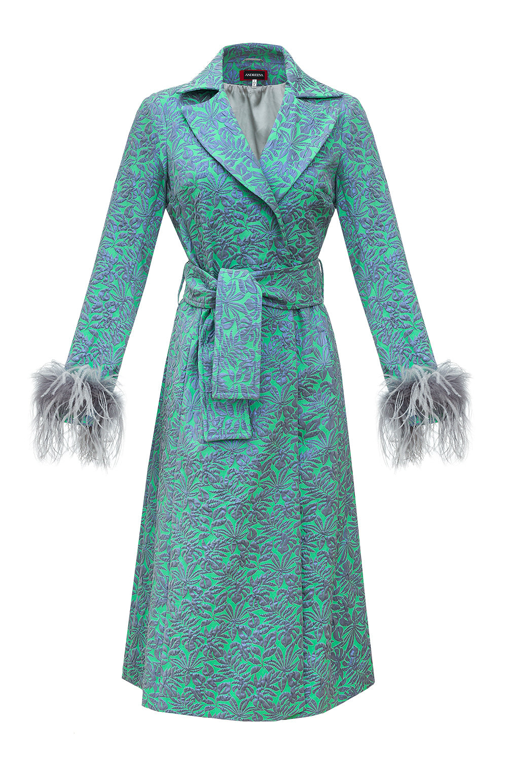 Women’s Green Jacqueline Coat Extra Large Andreeva