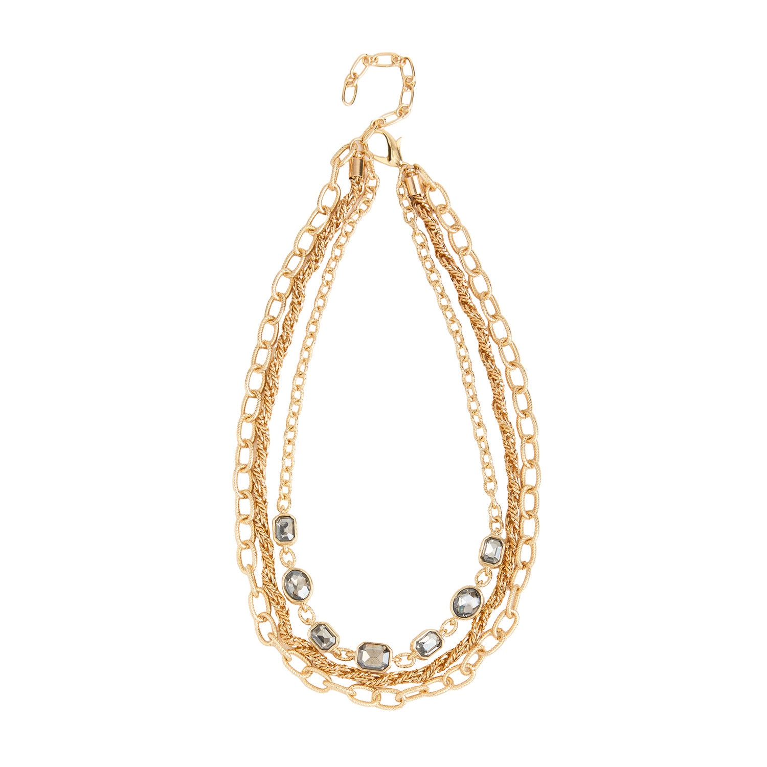 Saachi Women's Gold Crystal Cascade Chain Necklace In Gold