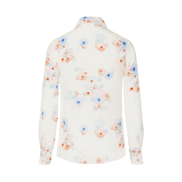 Gucci Beach Flower Silk Shirt In Silk