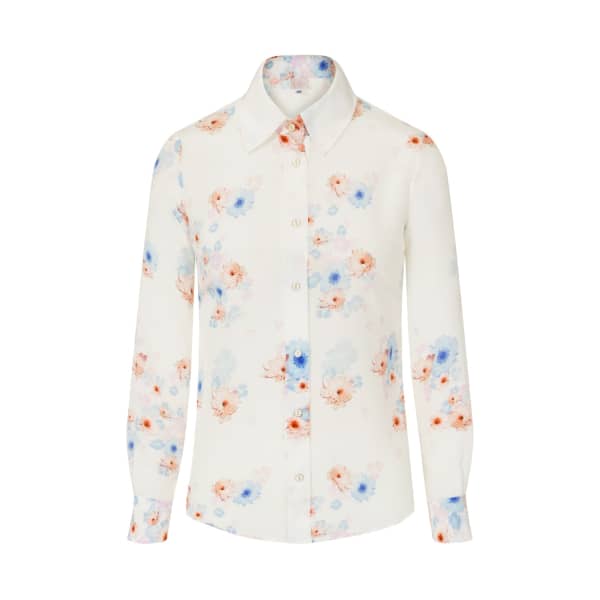 Gucci Beach Flower Silk Shirt In Silk