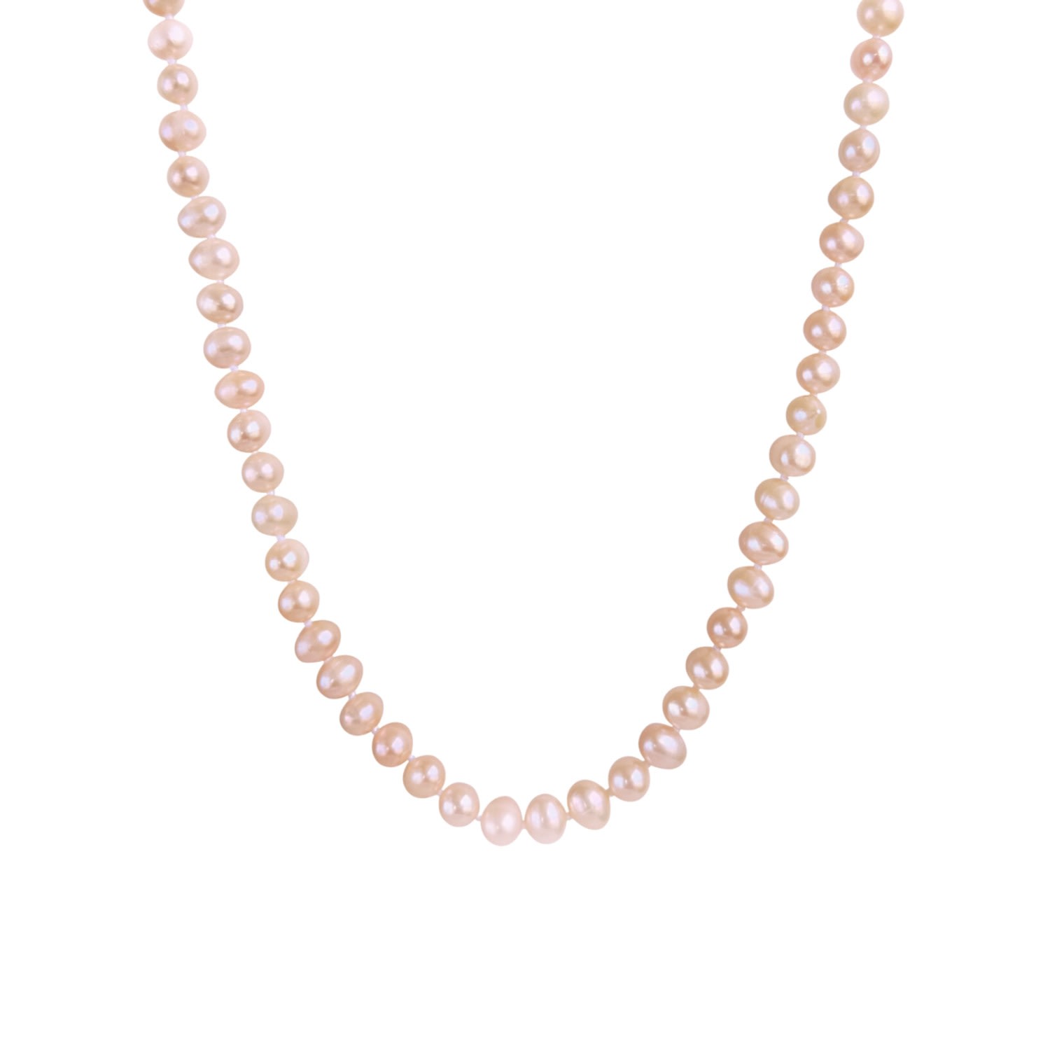 Women’s Pink / Purple Classic Peachy Pink Pearl Necklace Peral