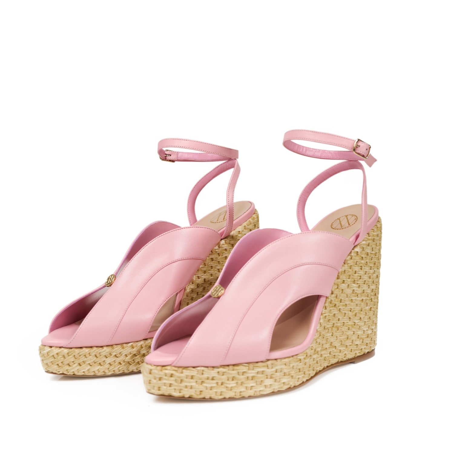 Noushella Women's Pink / Purple Anya Wedge In Blush In Pink/purple