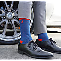 Whalley Finch Men's Blue / Red Altona Dots Gibraltar & Scarlet