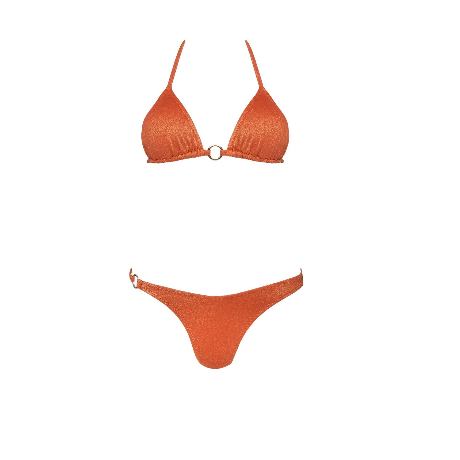 Forever Young The Label Women's Yellow / Orange Orange Triangle Bikini Set