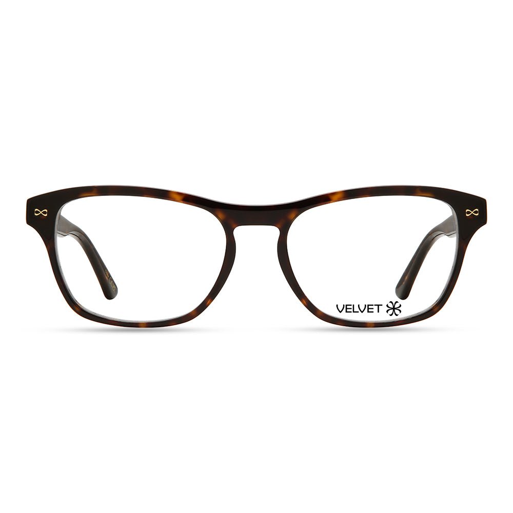 Velvet Eyewear Women's Brown  Square Optical Style - Billie - Tortoise