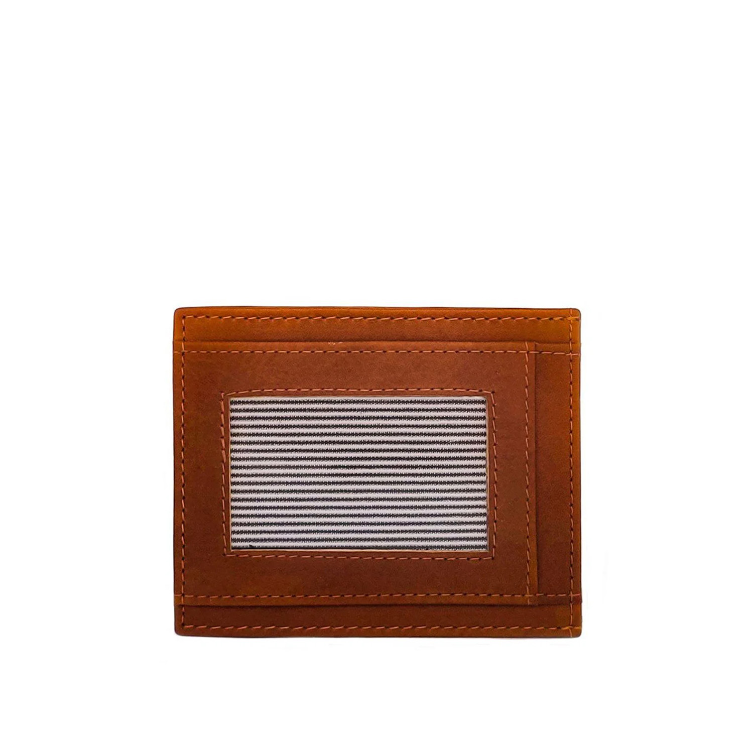 Nappa Dori Men's Brown Classic Card Case - Tan