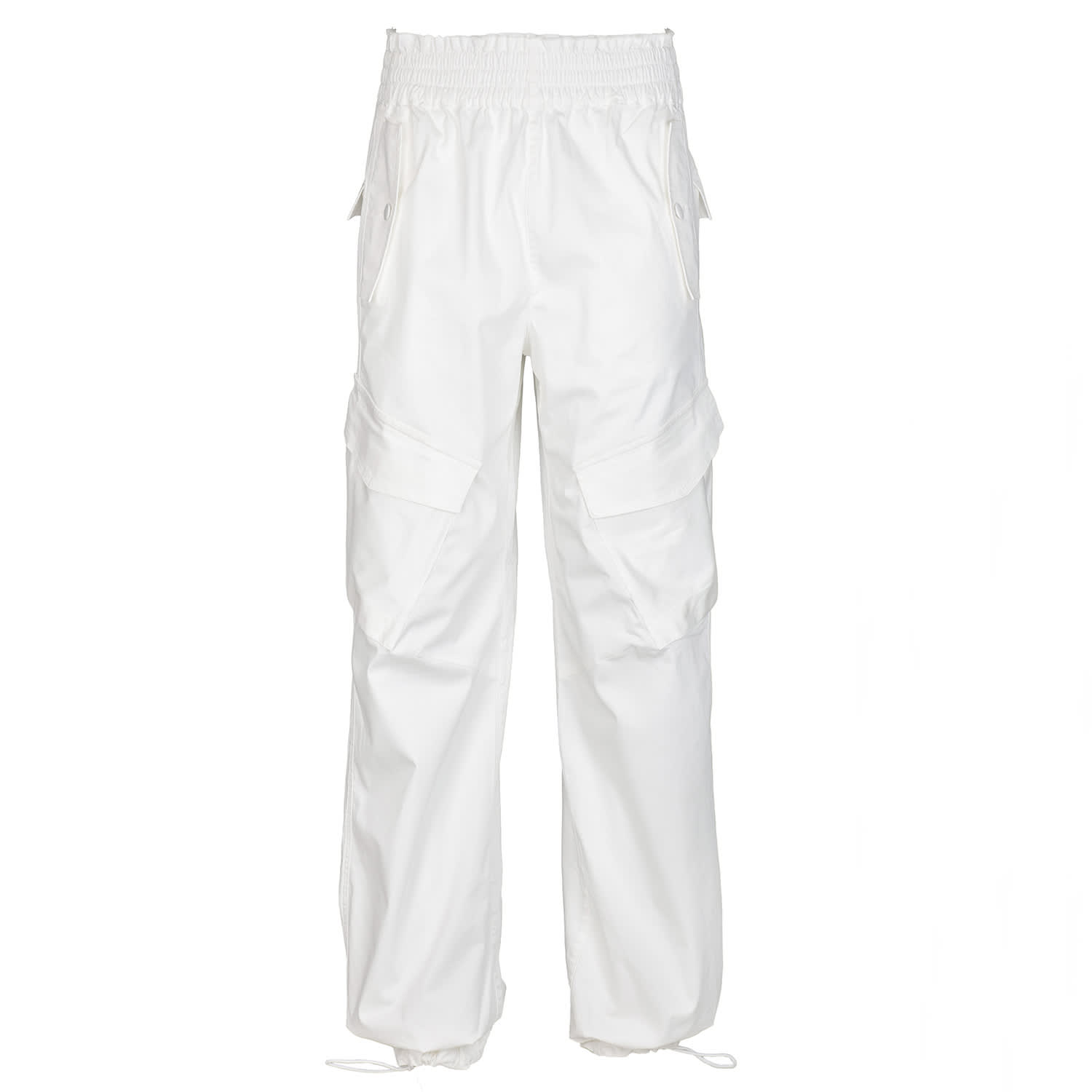Unisex White Cargo Pants | FOXYLAB NEW YORK | Wolf & Badger