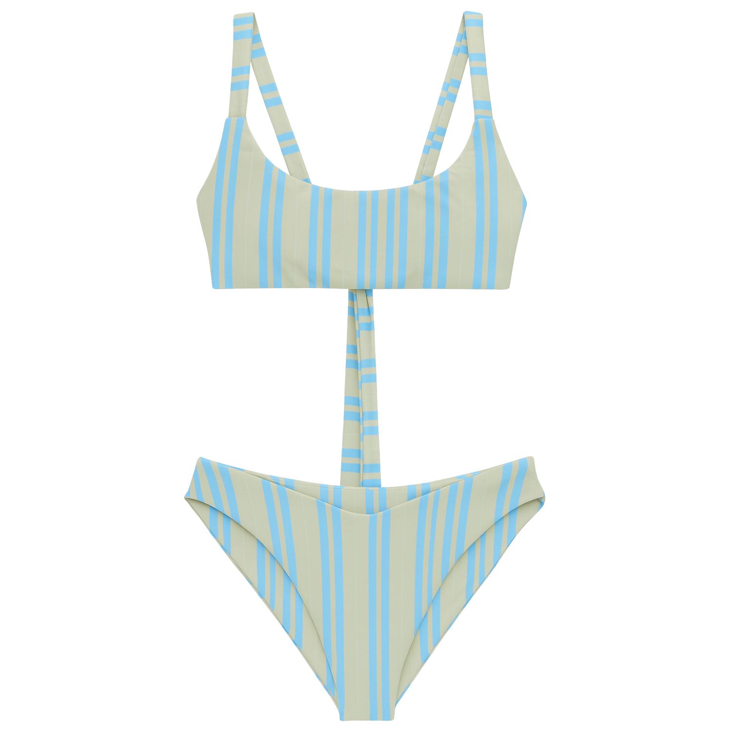 Bikinis By Bridget Women's Wave Bikini Top In Blue