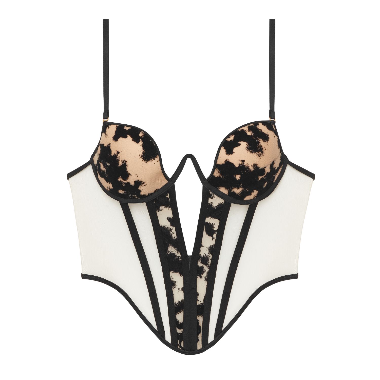 Perilla Women's Black Harlow One Corset Nude In Black