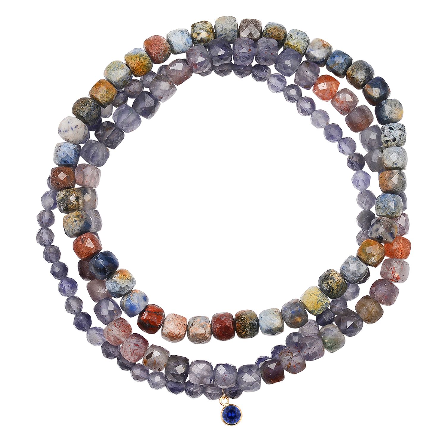 Soul Journey Jewelry Women's Denim Blue Iolite Bracelets In Metallic